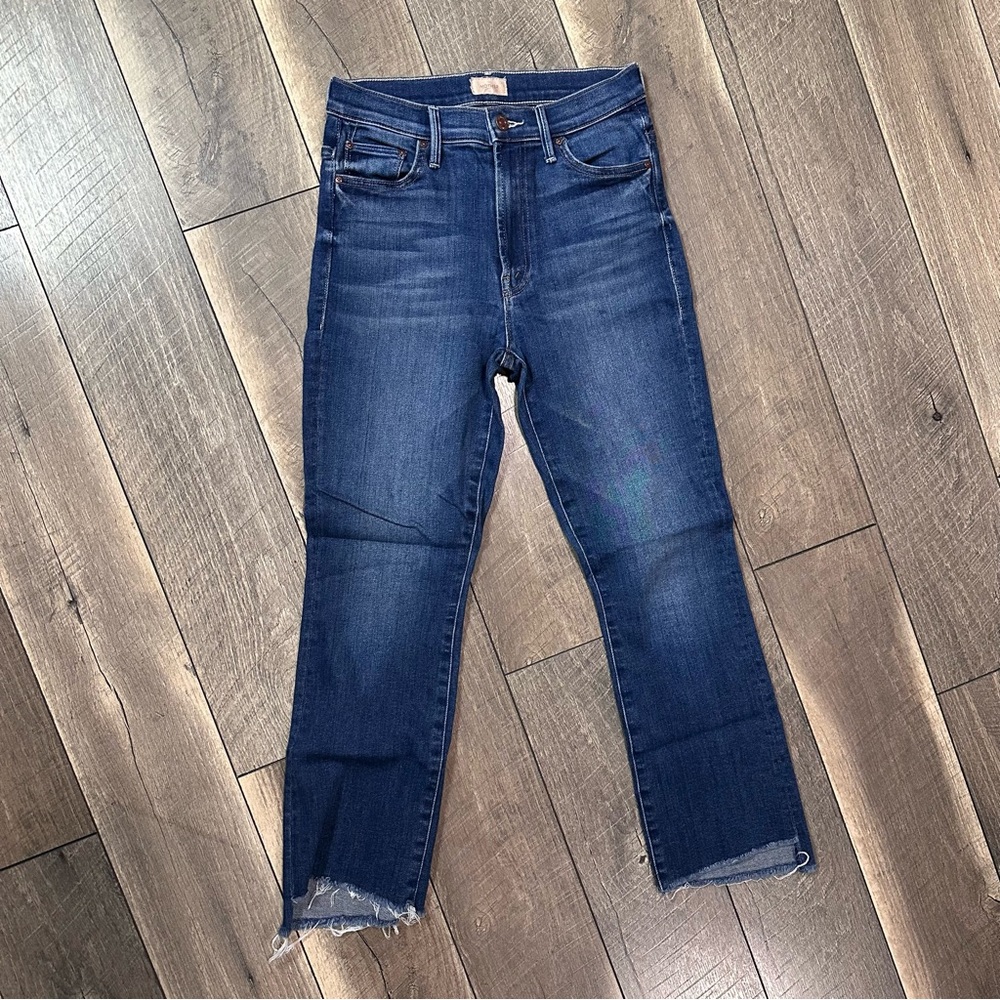 Mother The Insider Crop Step Fray Jeans